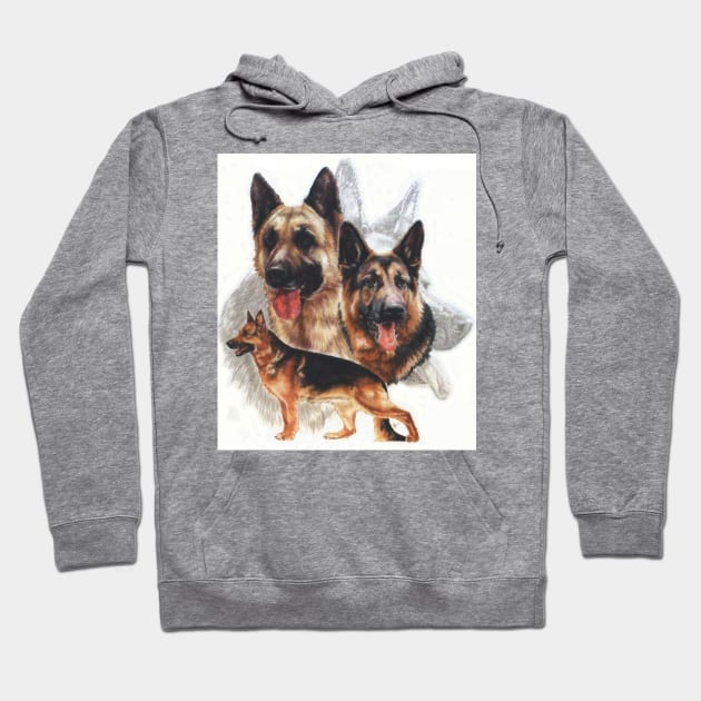 German Shepherd Hoodie by BarbBarcikKeith